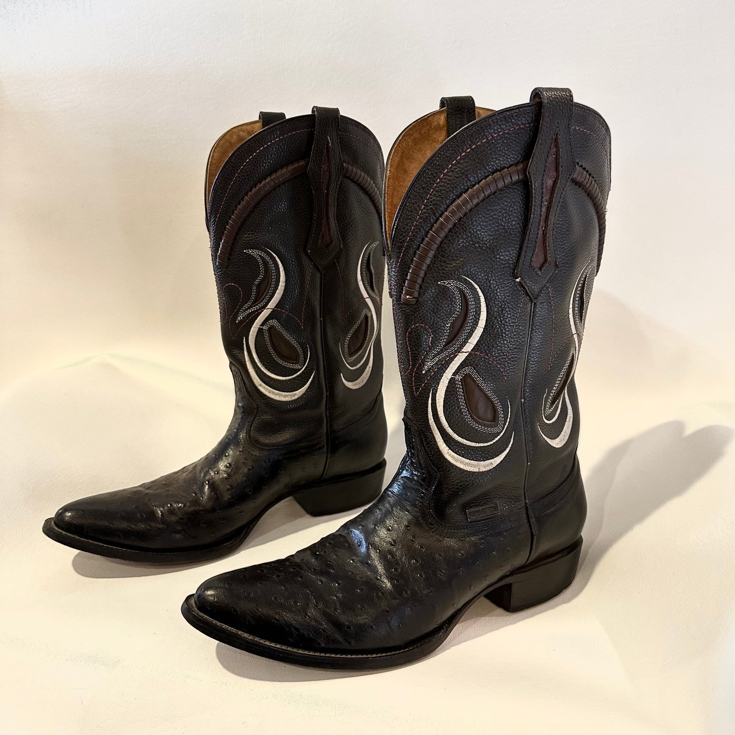 Men’s Forastero black leather cowboy boots