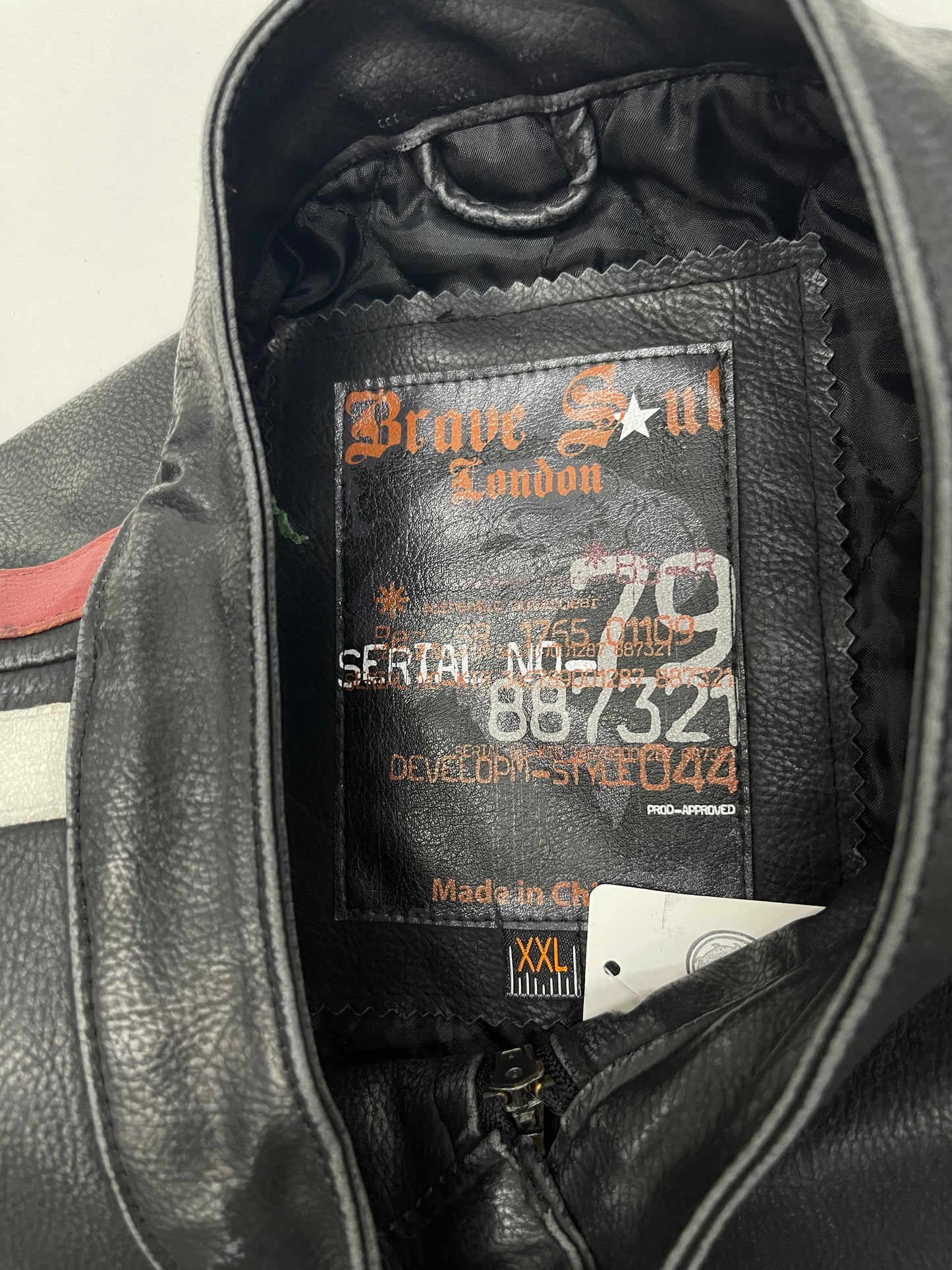 Y2K Racing Stripe Moto Jacket