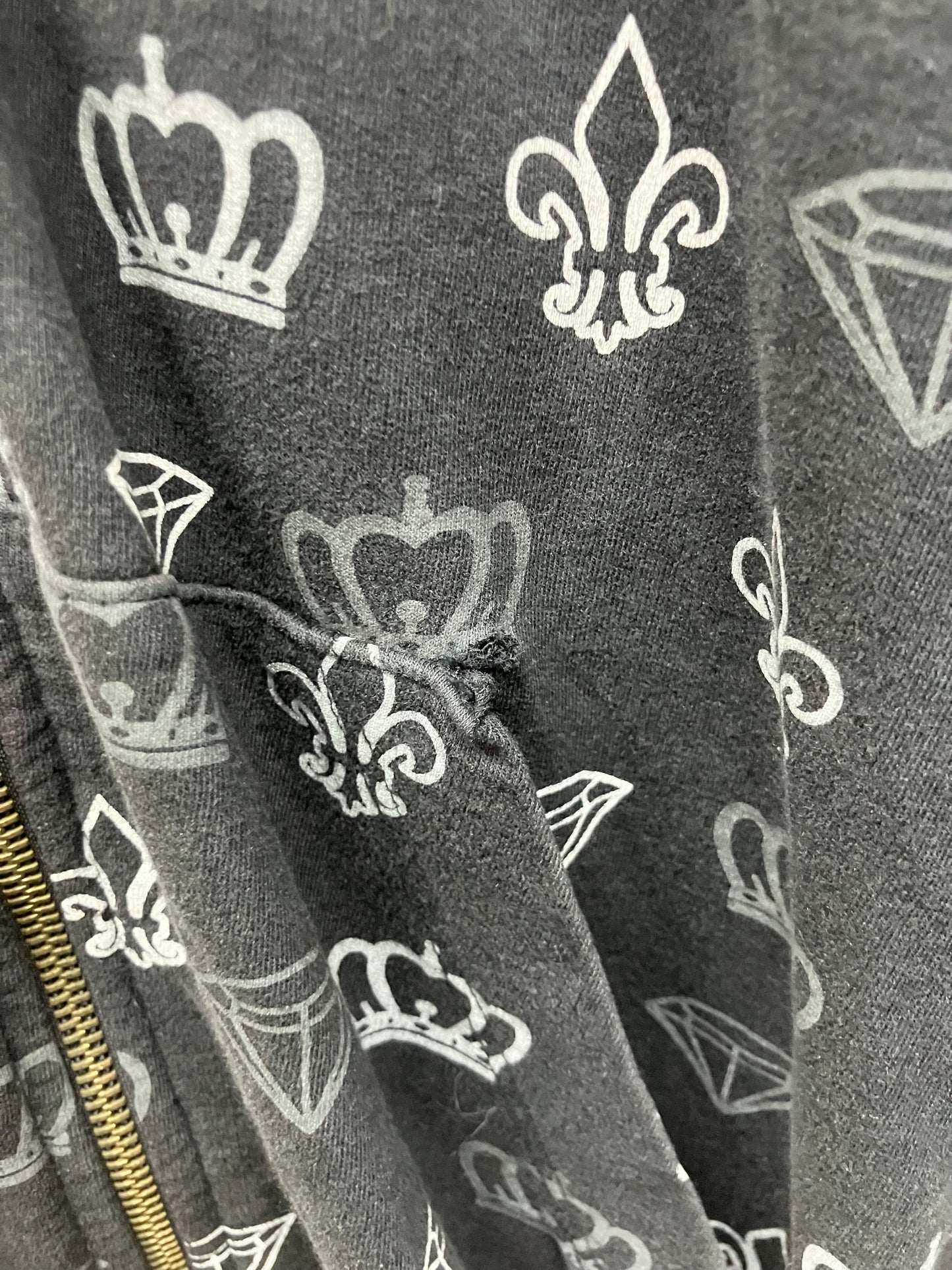 Y2K All Over Print Heritage 1981 Zip-up Hoodie