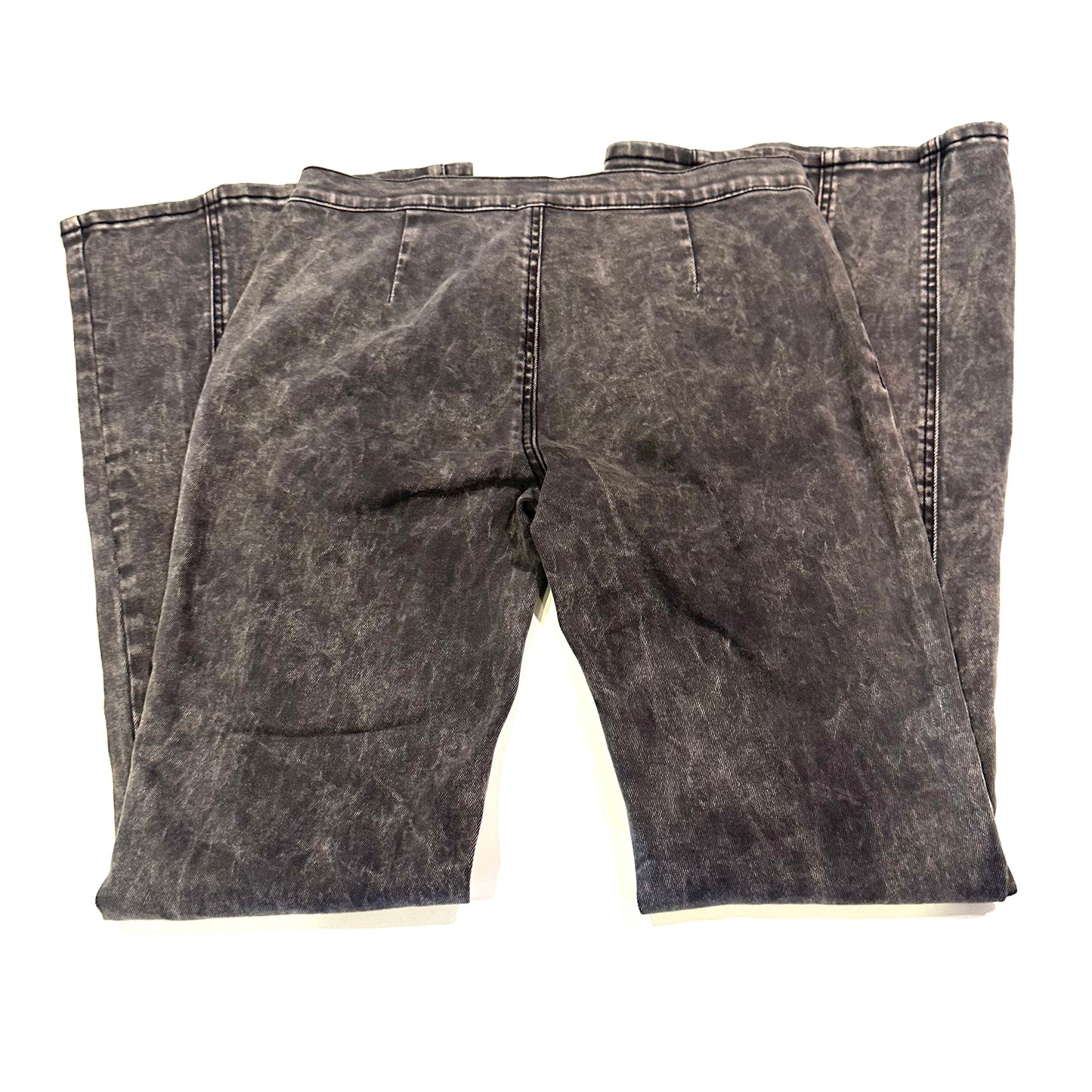 Y2k Washed Black Flare Jeans
