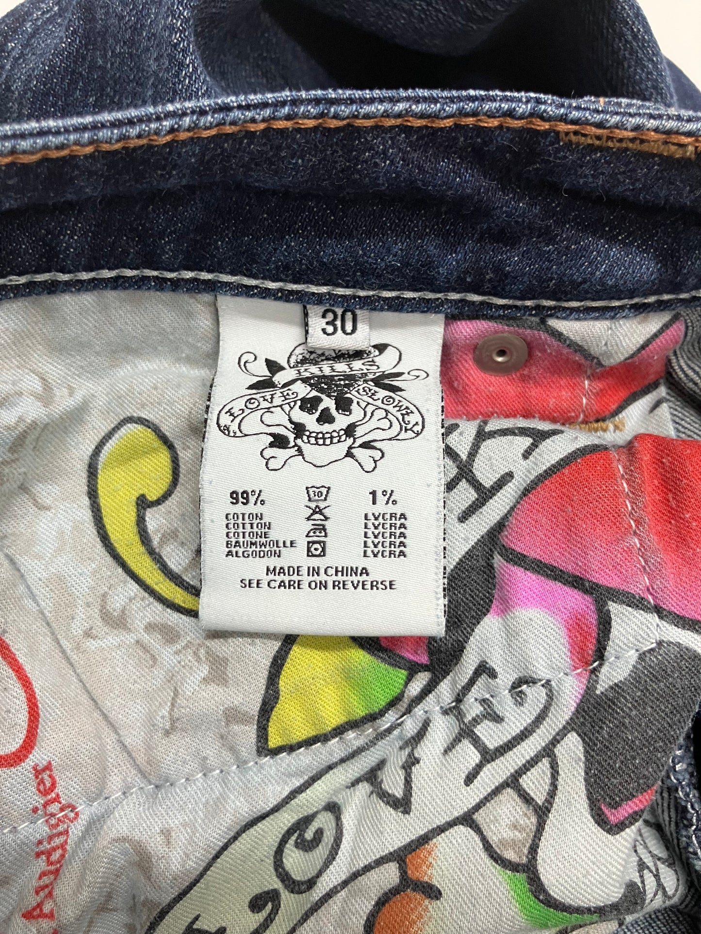 Ed Hardy White Label Jeans