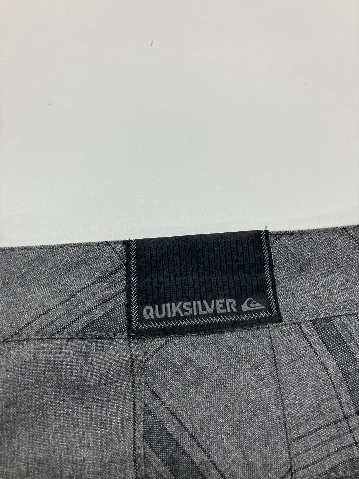 Gray Quiksilver Plaid Shorts