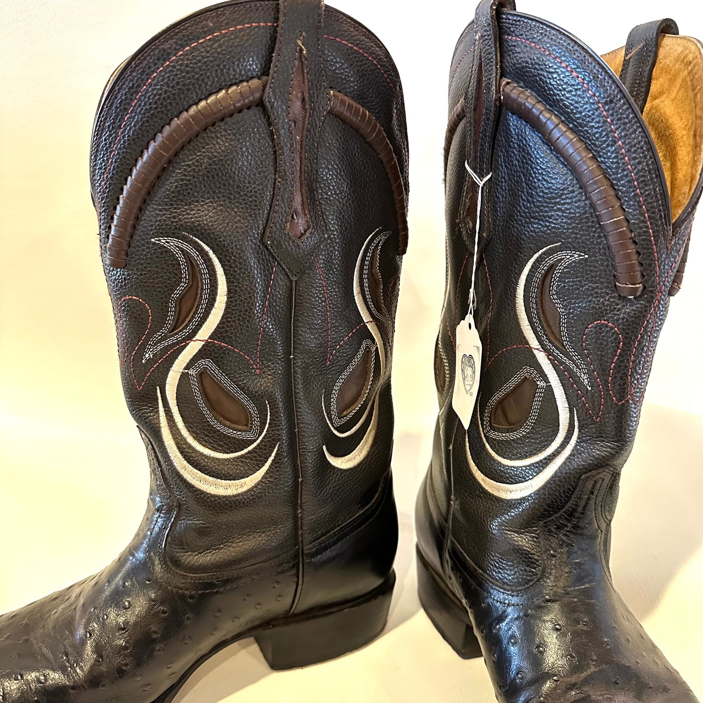 Men’s Forastero black leather cowboy boots