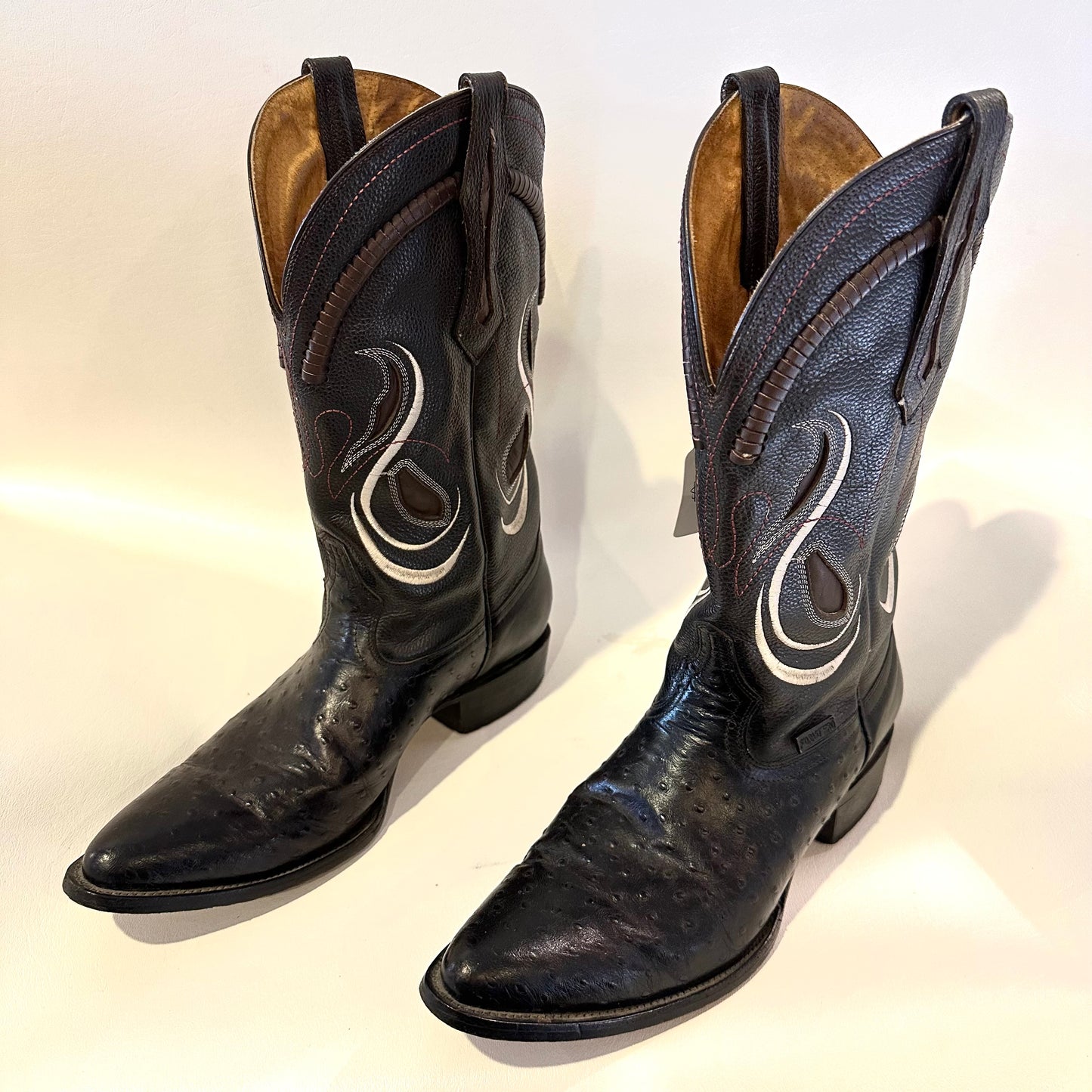 Men’s Forastero black leather cowboy boots