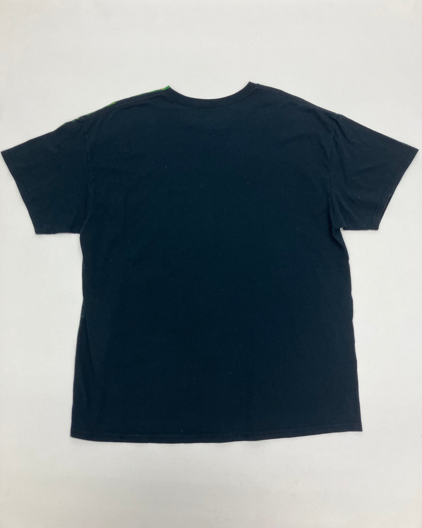 Y2K Green Skull Allover Print Tee
