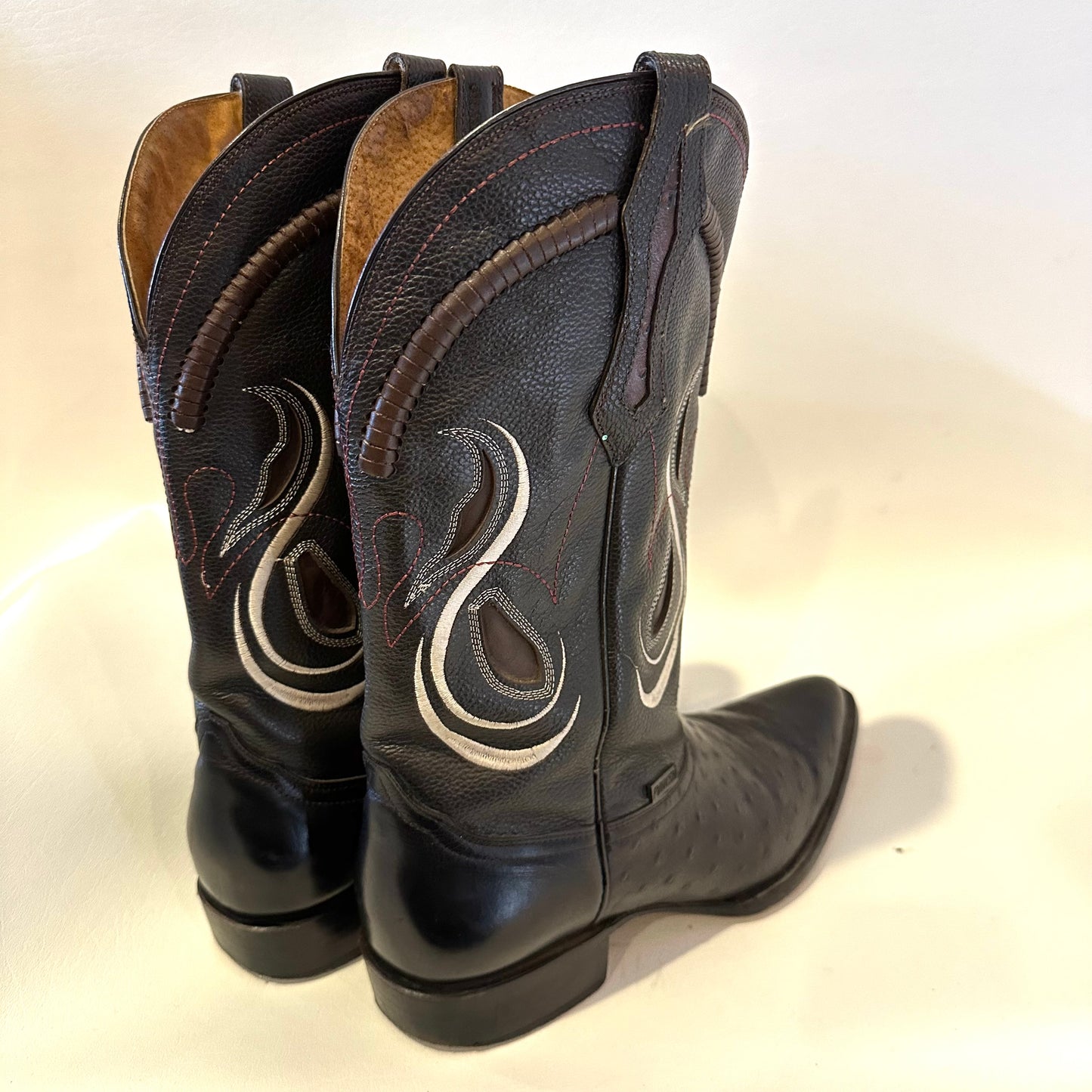 Men’s Forastero black leather cowboy boots