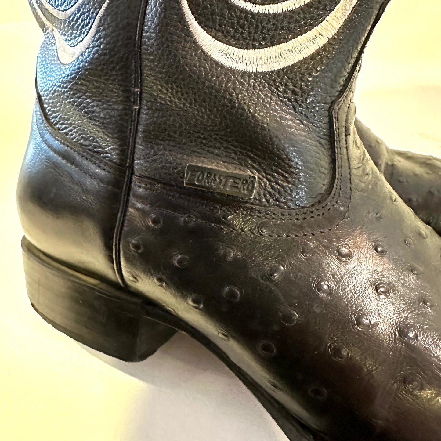 Men’s Forastero black leather cowboy boots