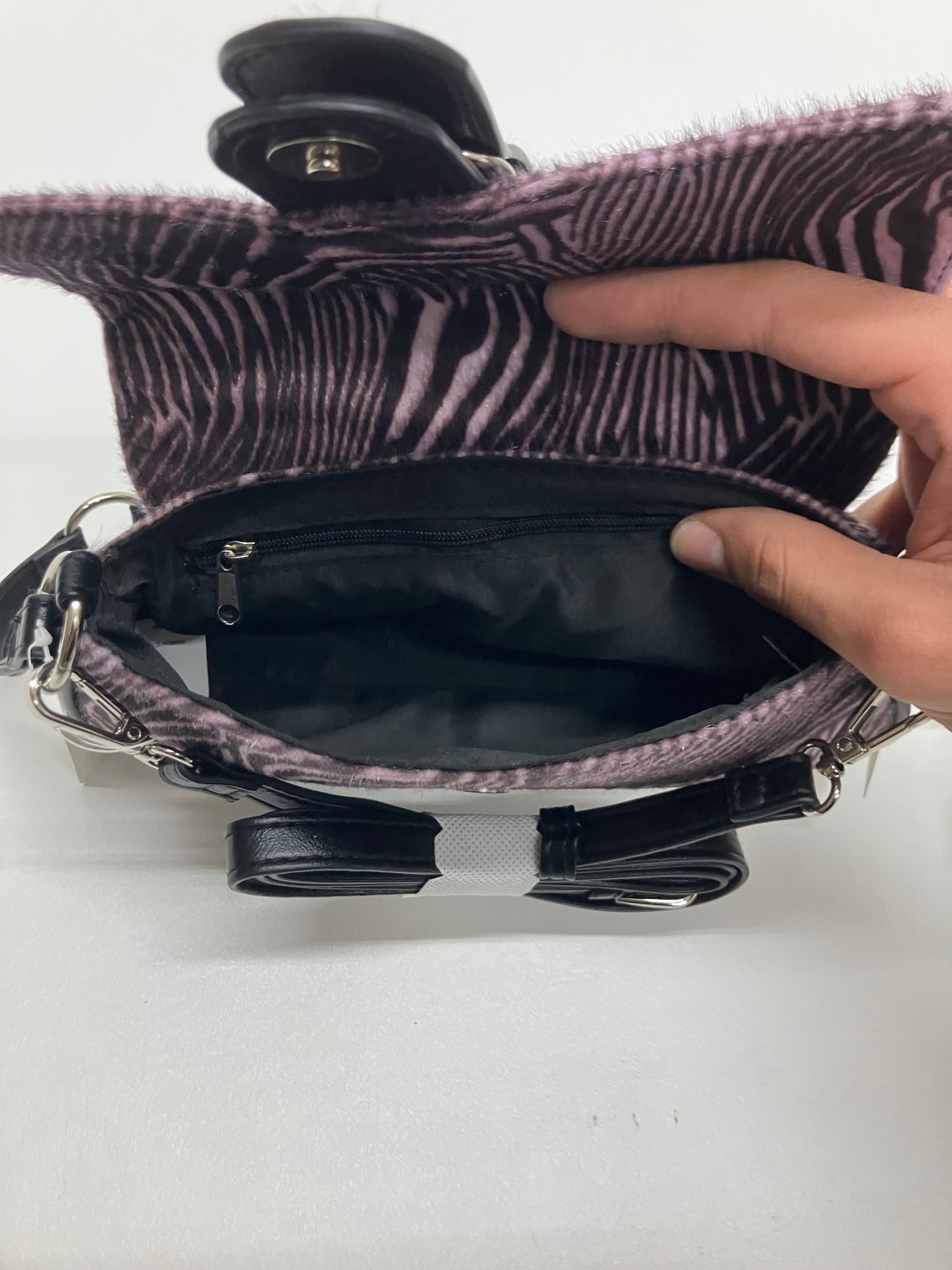 Pink Zebra Print Purse + Wallet