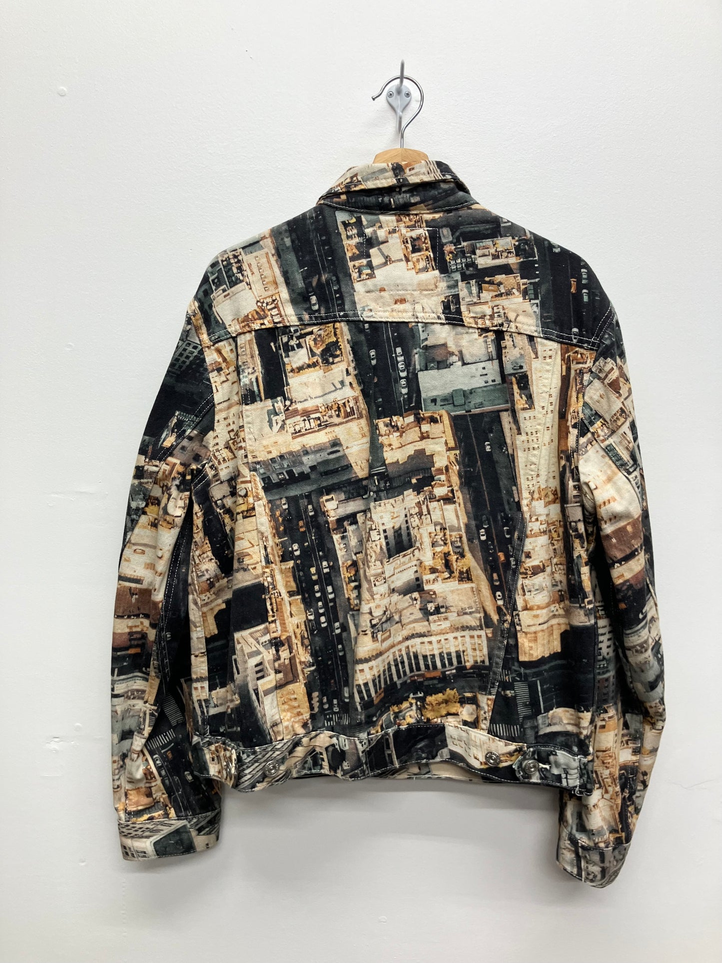 Y2K Style BDG Denim Cityscape Jacket