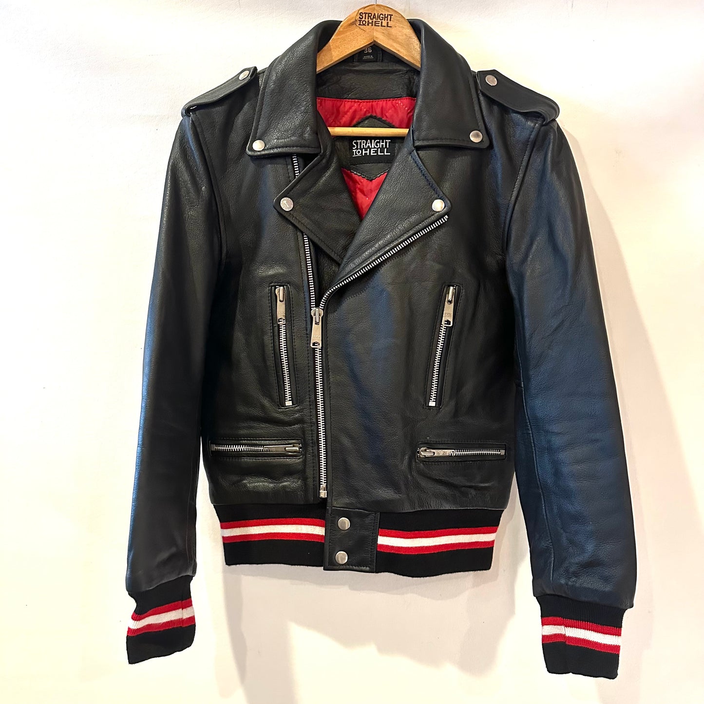 Straight to Hell Leather Moto Jacket