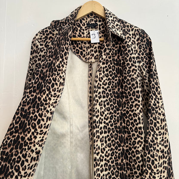 Vintage Leopard Trench Coat