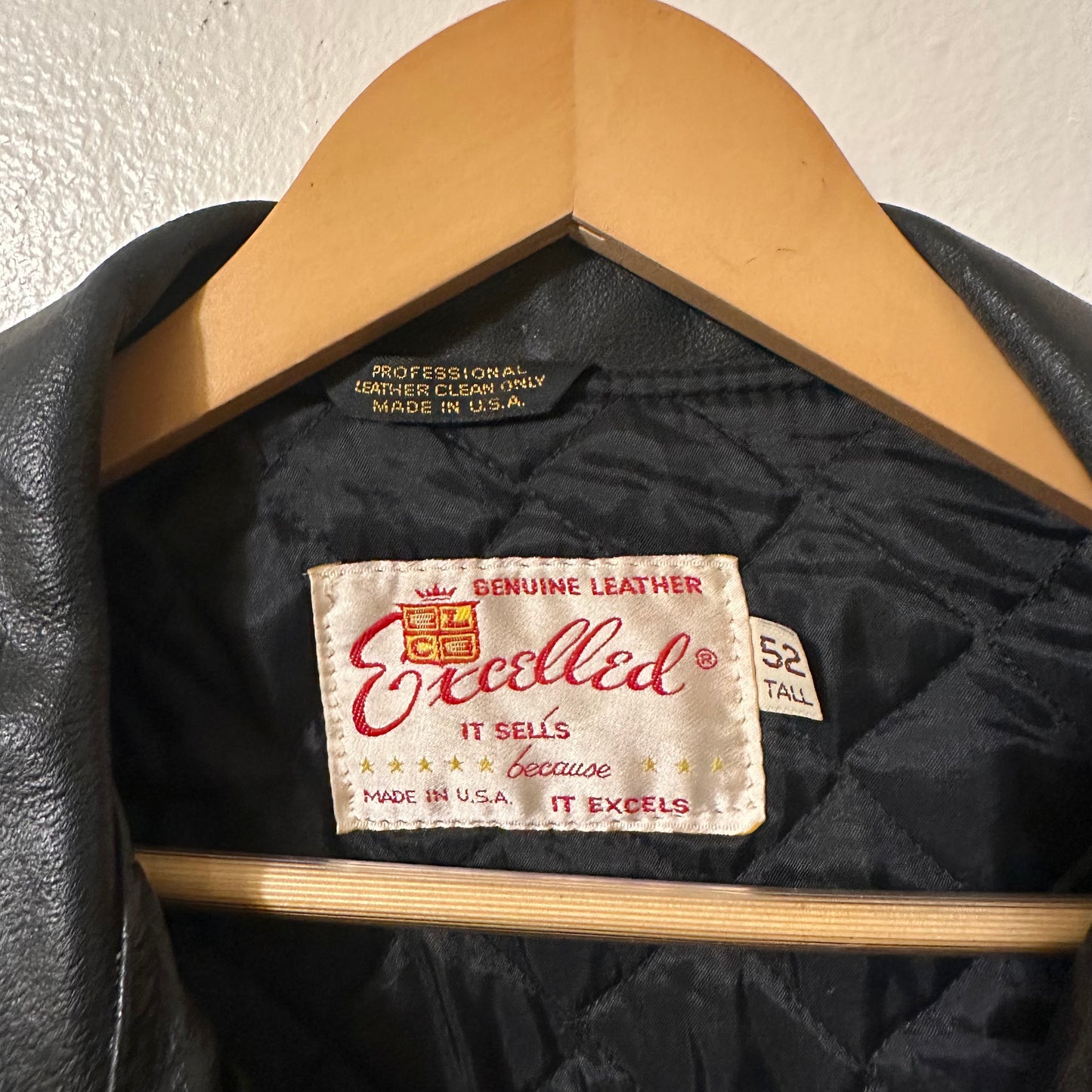 Vintage Excelled Leather Moto Jacket