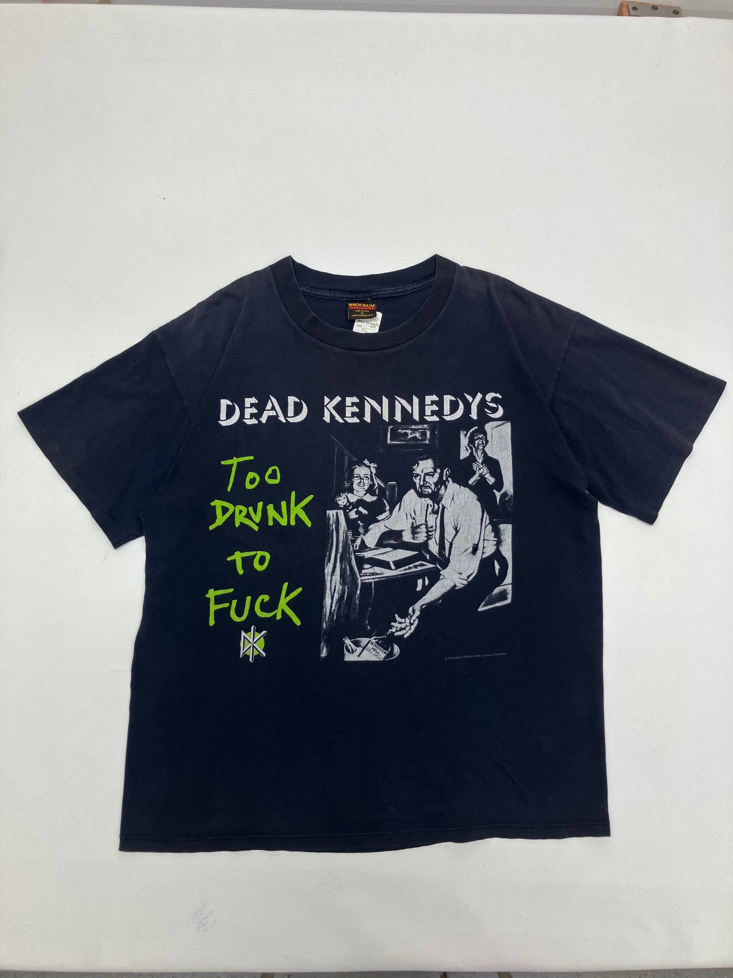 Vintage 1995 Dead Kennedys Too Drunk To Fuck Tee