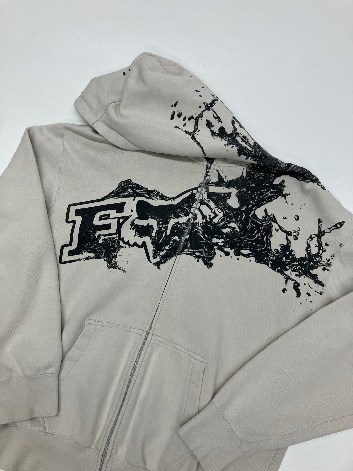 Y2K Fox Motocross Zip up Hoodie