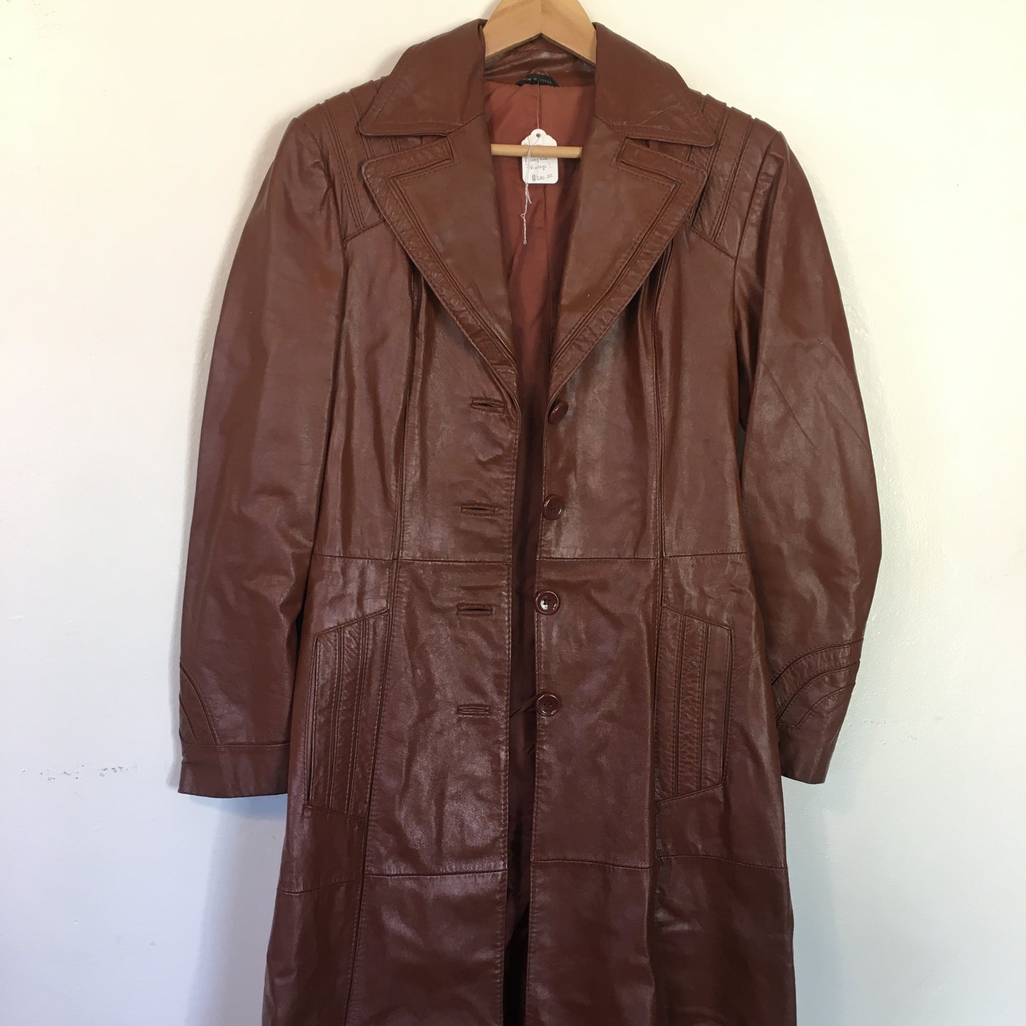 Vintage Penny Lane Leather Coat