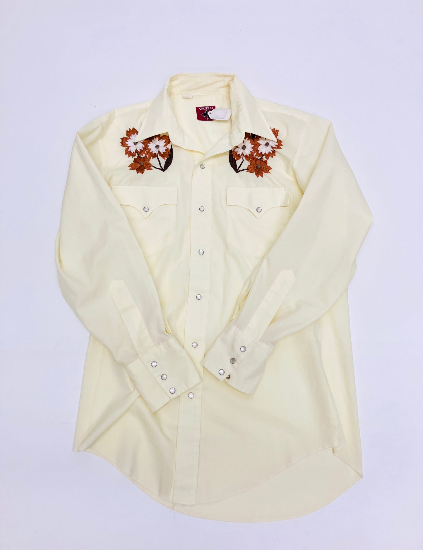 70’s Floral Button Up