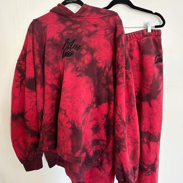 I AM GIA Red Tie-Dye Set