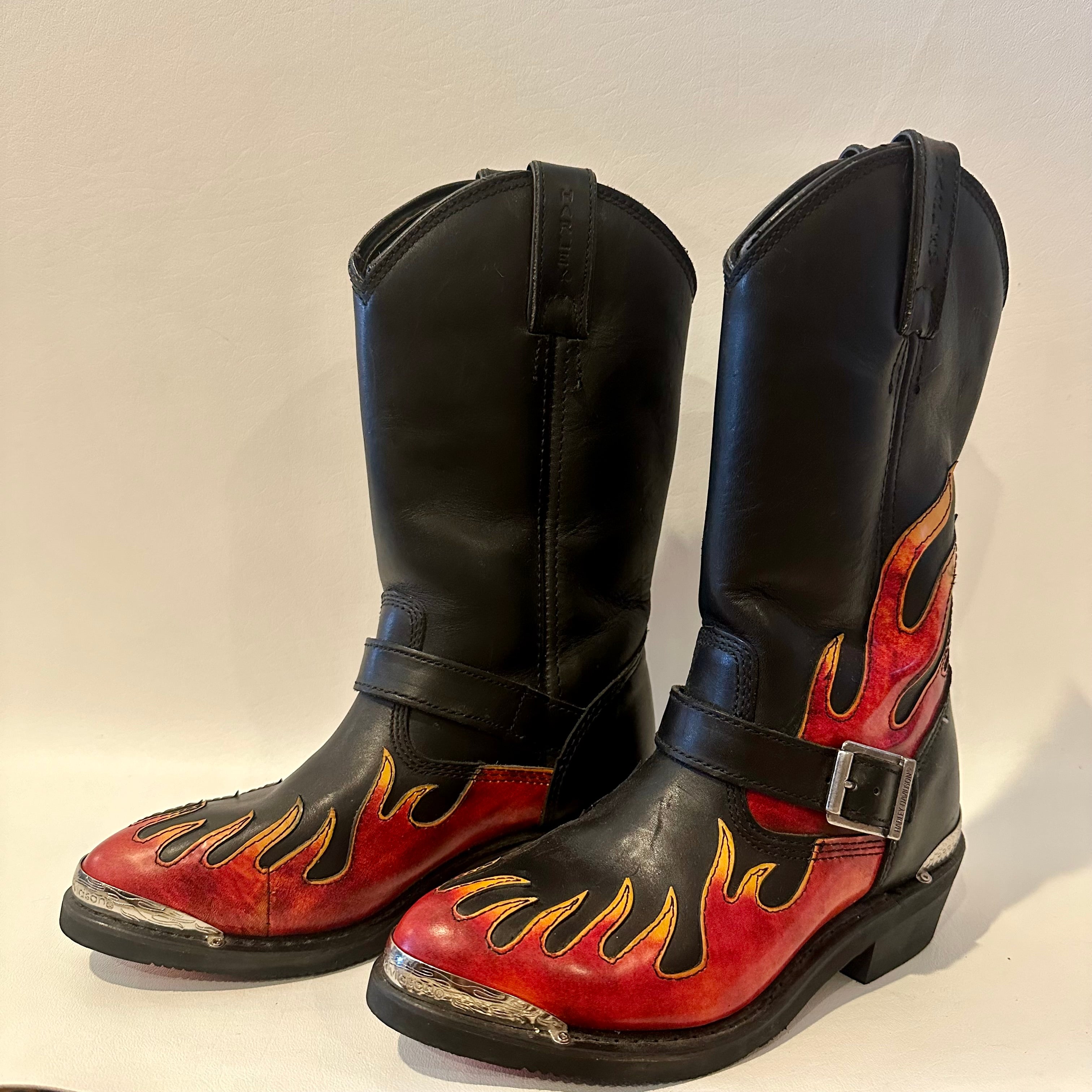 Harley flame boots hotsell