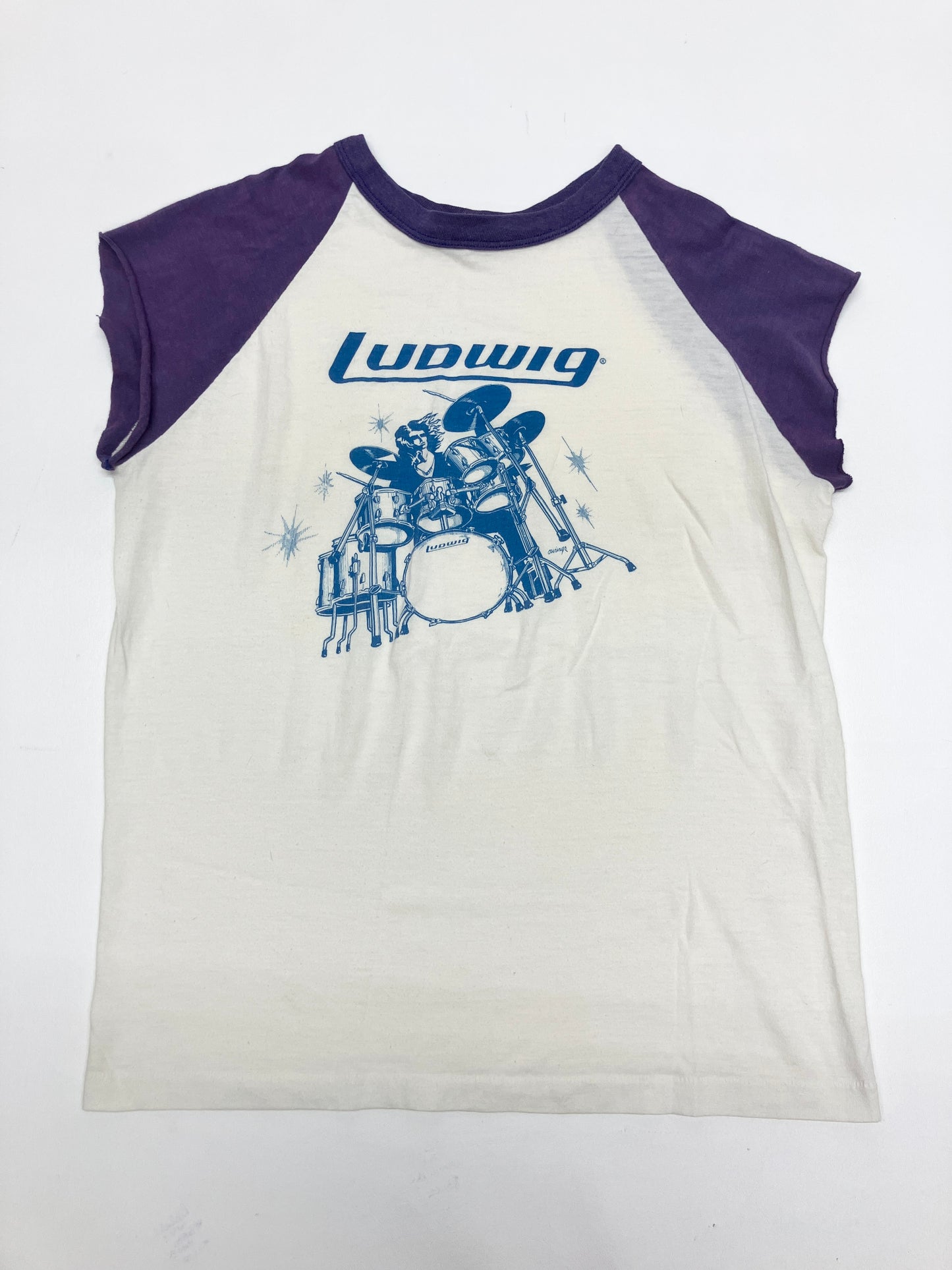 1970s Ludwig Drum Ringer Tee