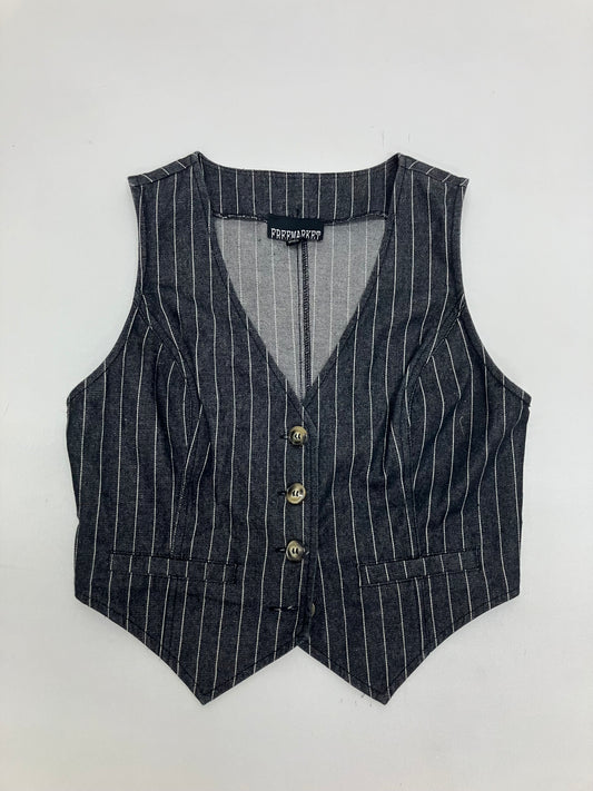 Freemarket Pinstripe Denim Vest