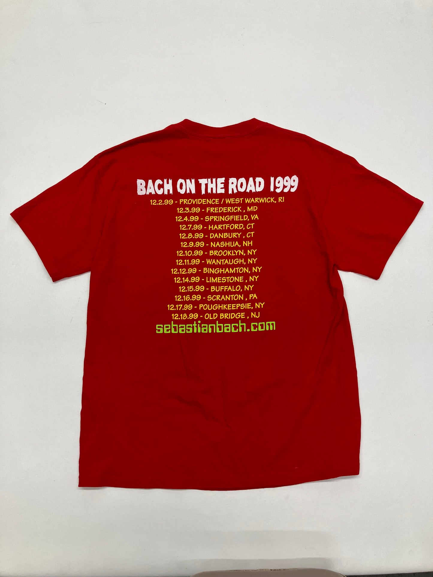 Sebastian Bach 1999 Tour Autographed Tee