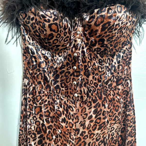 Leopard Velvet Jumpsuit