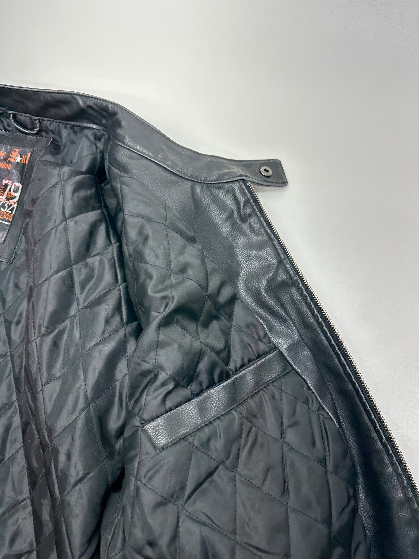 Y2K Racing Stripe Moto Jacket