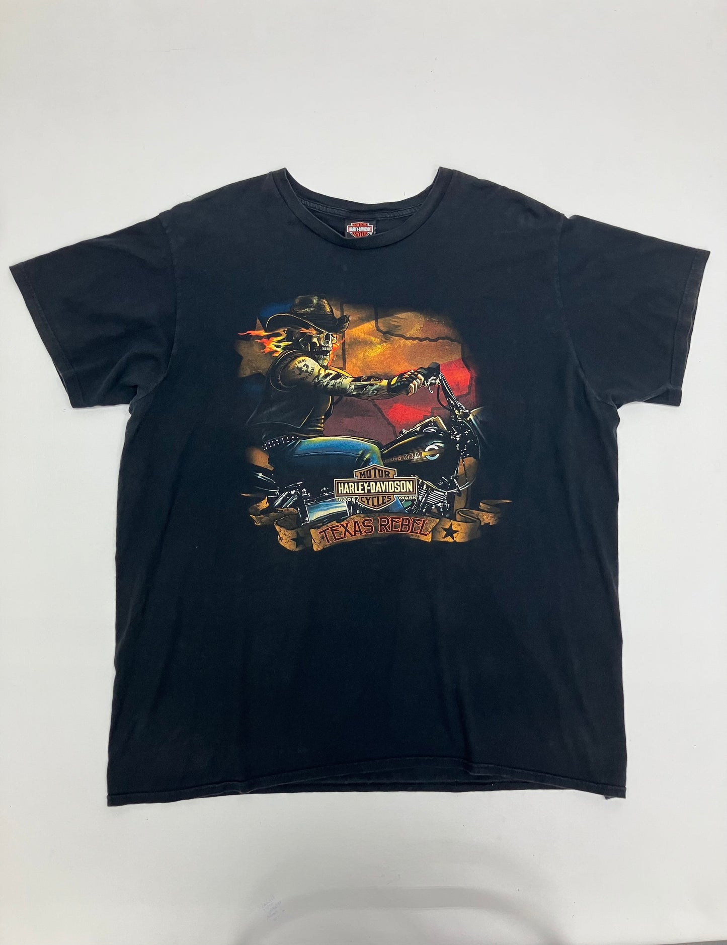 Y2K Harley Davidson Texas Rebel Graphic Tee