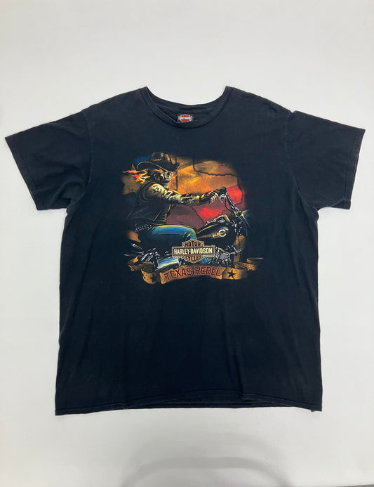 Y2K Harley Davidson Texas Rebel Graphic Tee
