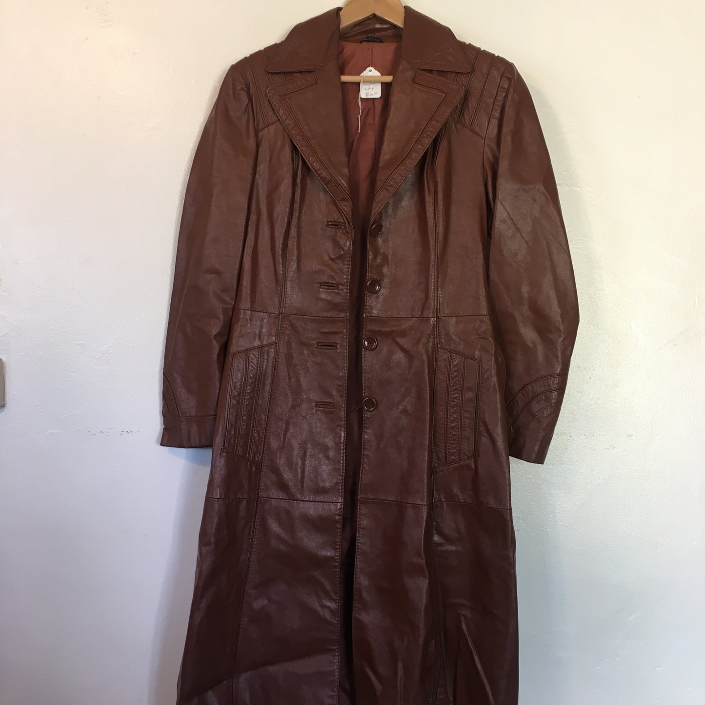 Vintage Penny Lane Leather Coat