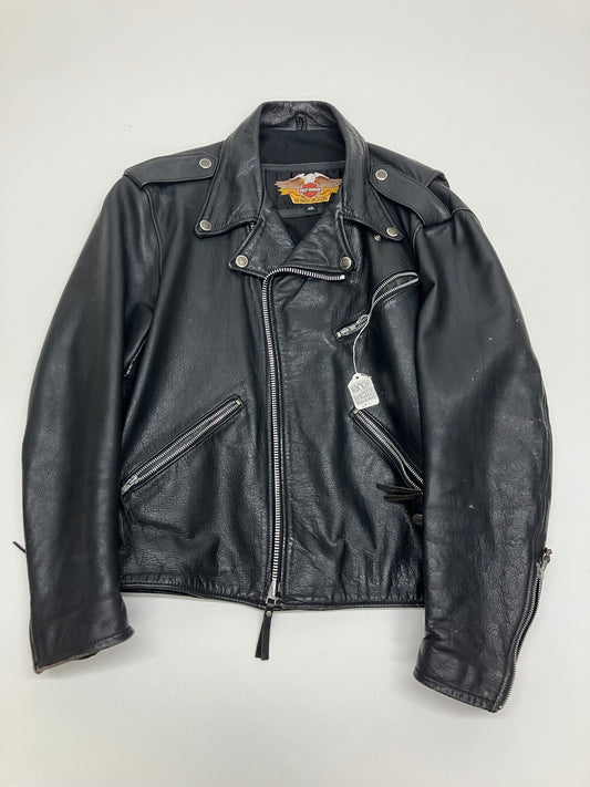 Vintage Harley Davidson Leather Biker Jacket
