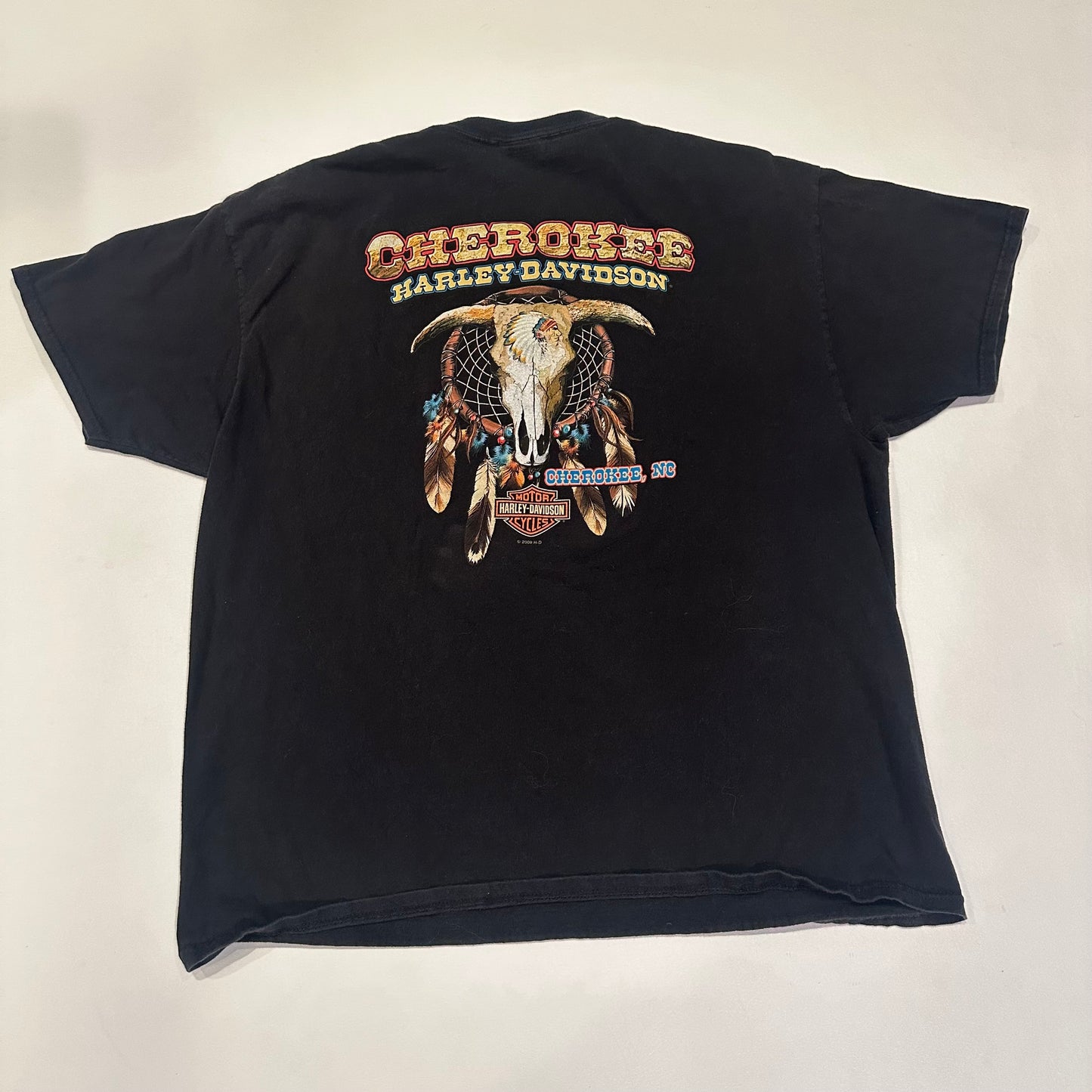 2009 Cherokee NC Harley Davidson Graphic T-Shirt