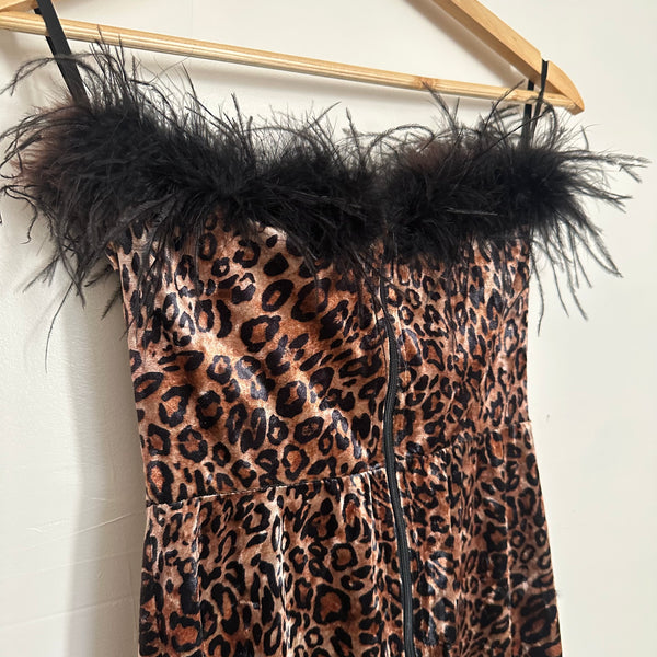 Leopard Velvet Jumpsuit
