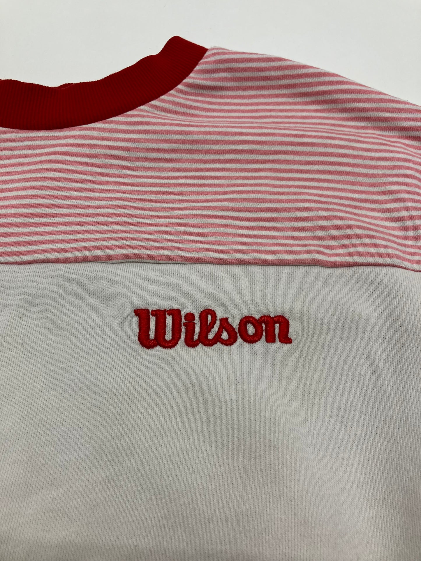 Forever 21 X Wilson Tennis Striped Crewneck