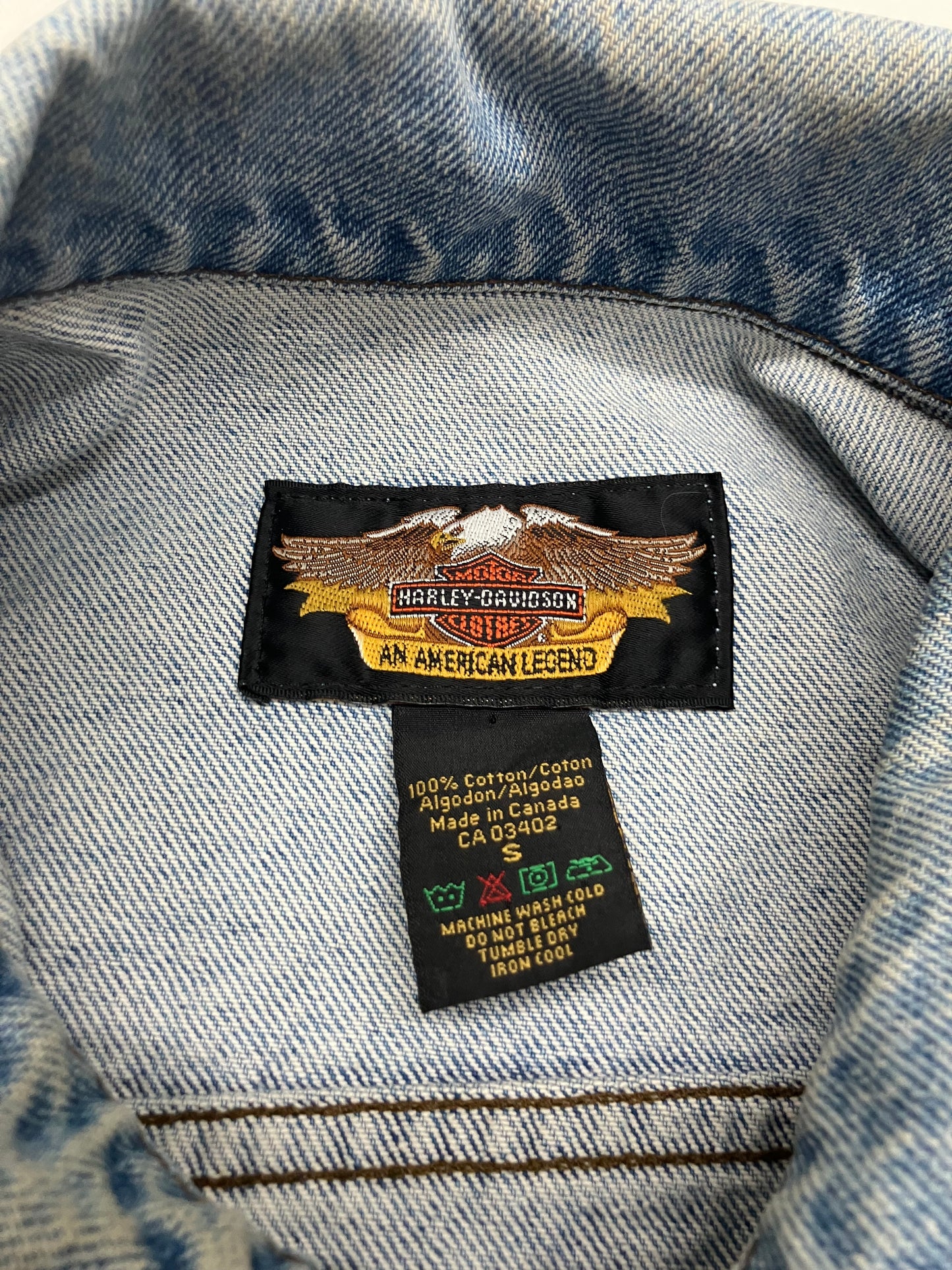 Vintage 90’s Harley Davidson Denim Jacket