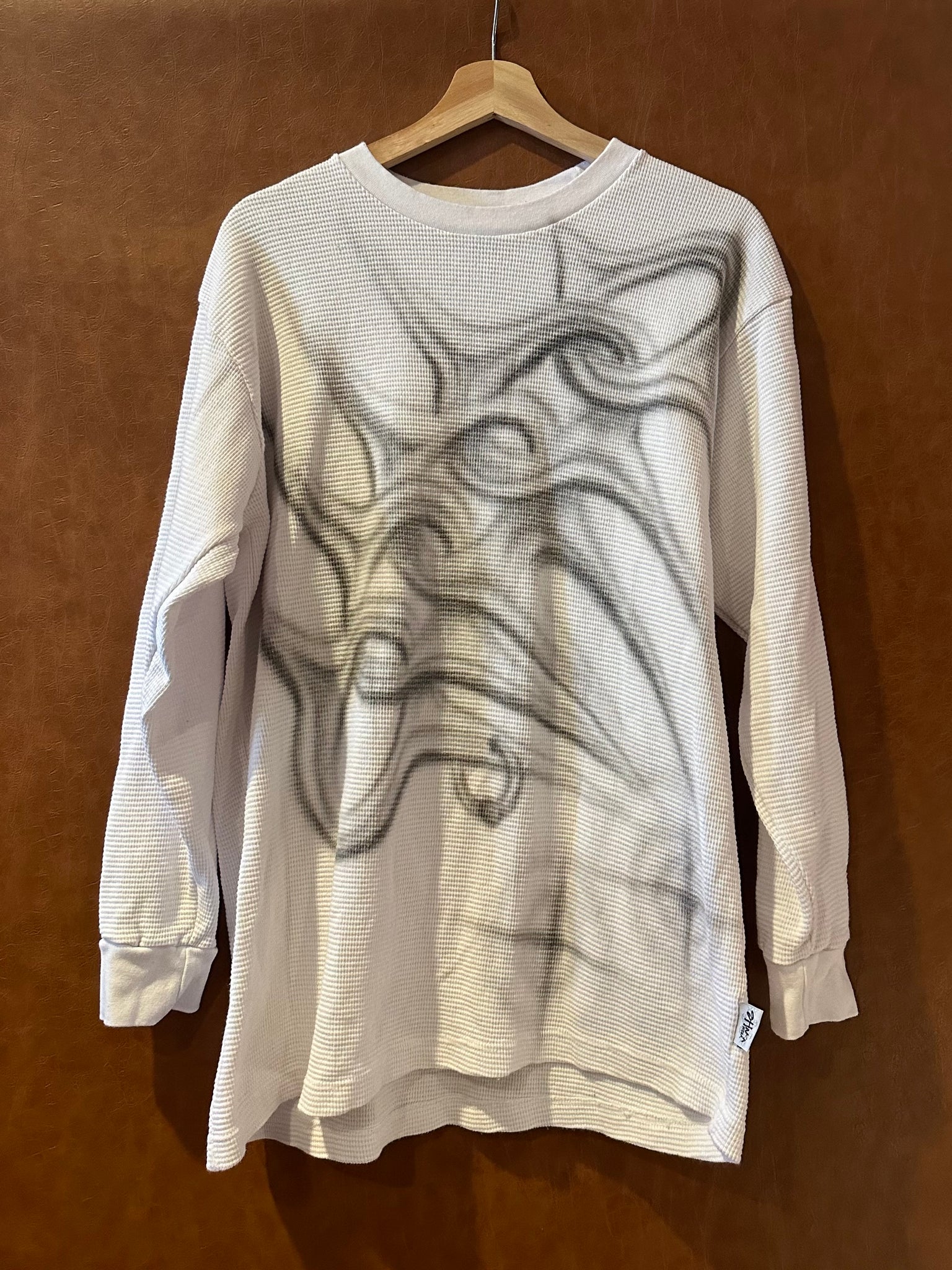 White Thermal Air Brushed Long Sleeve