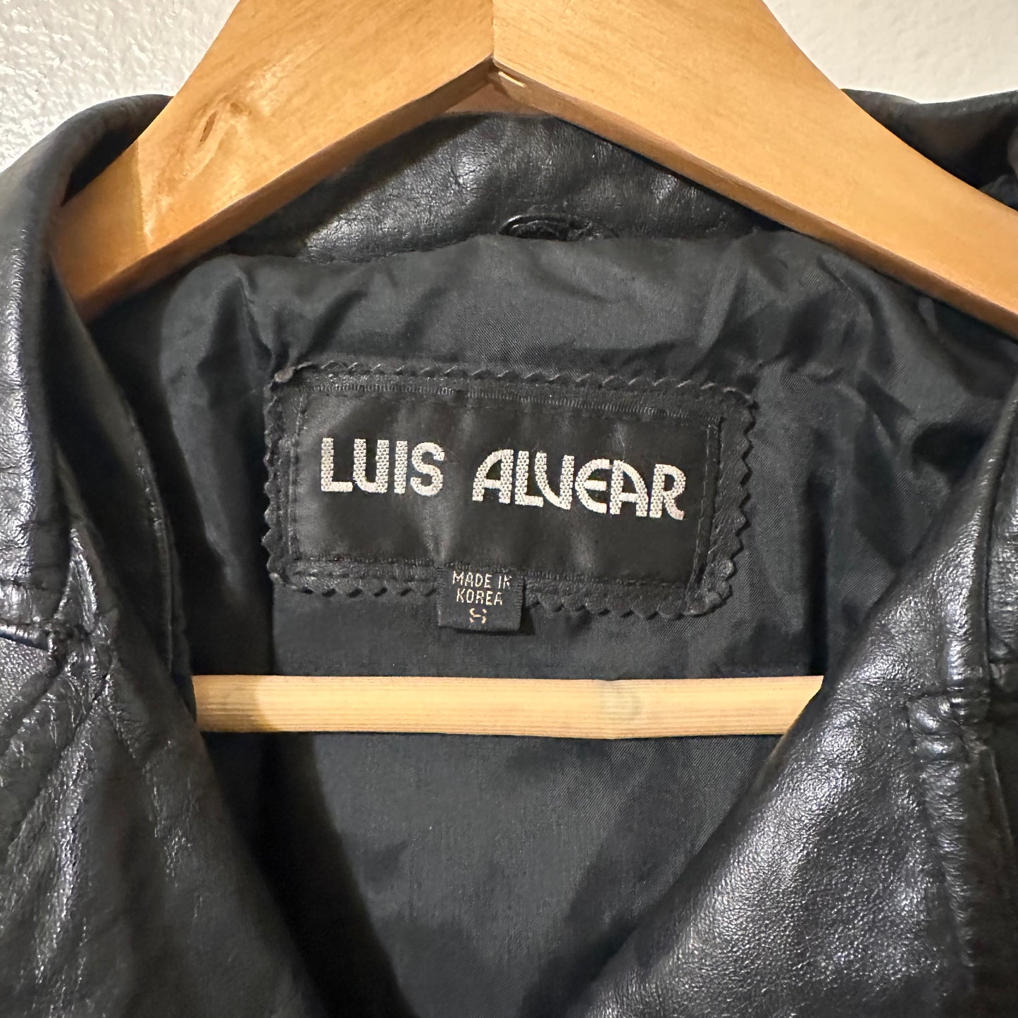 Luis Alvear Vintage Cropped Leather Jacket