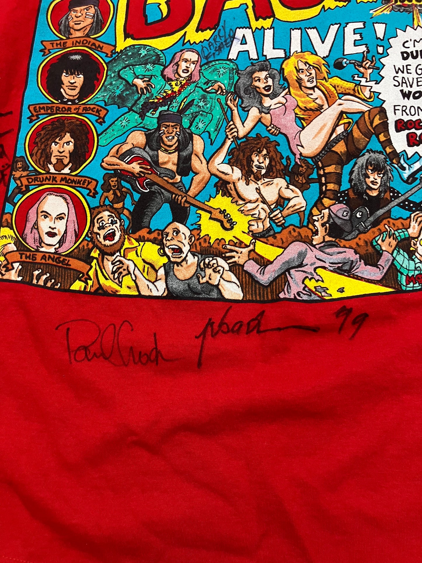 Sebastian Bach 1999 Tour Autographed Tee