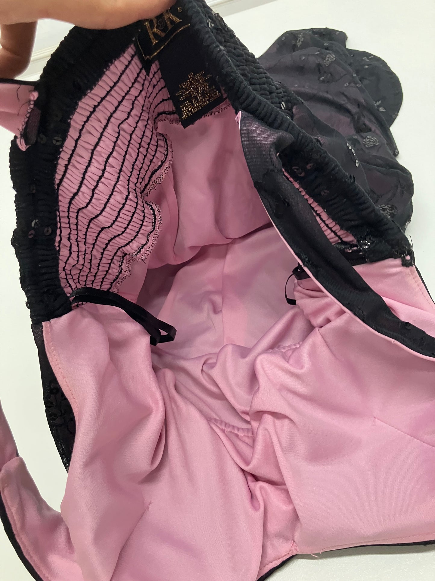Y2k Sequins Pink Dress
