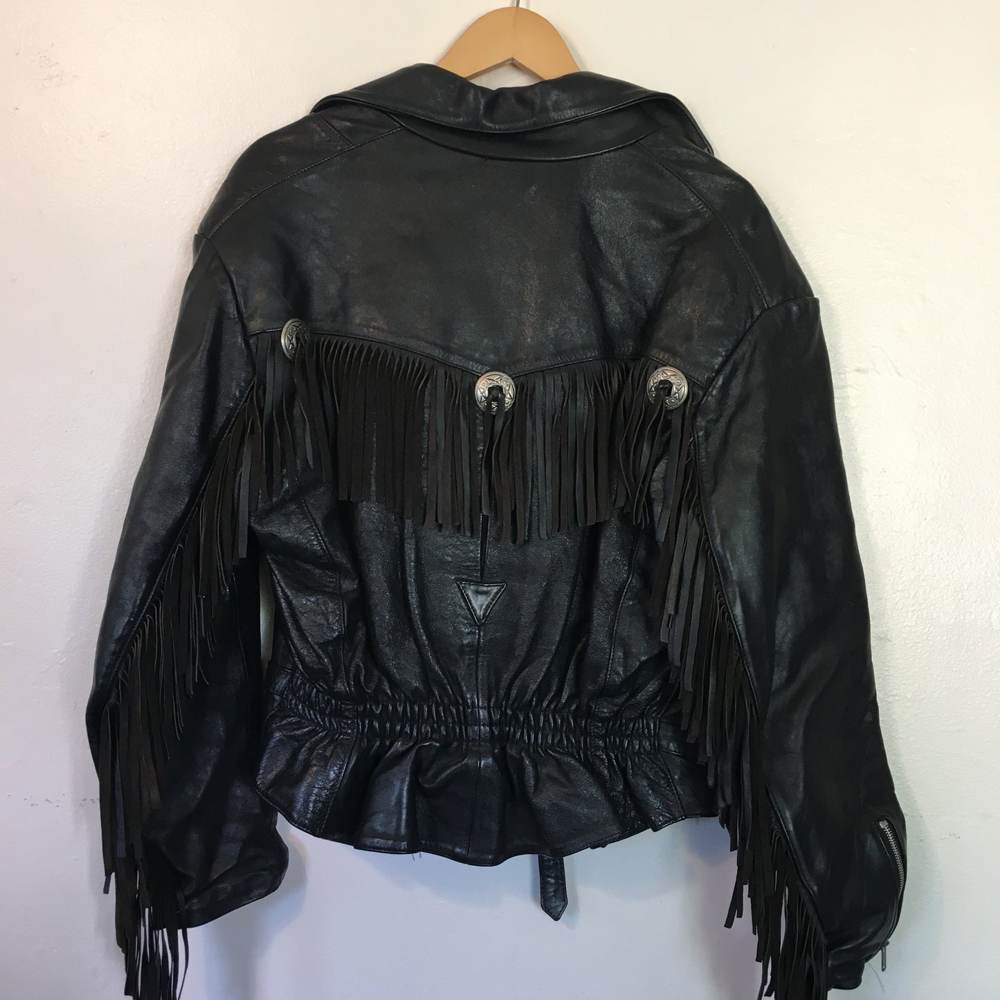 Vintage Leather Fringe Jacket