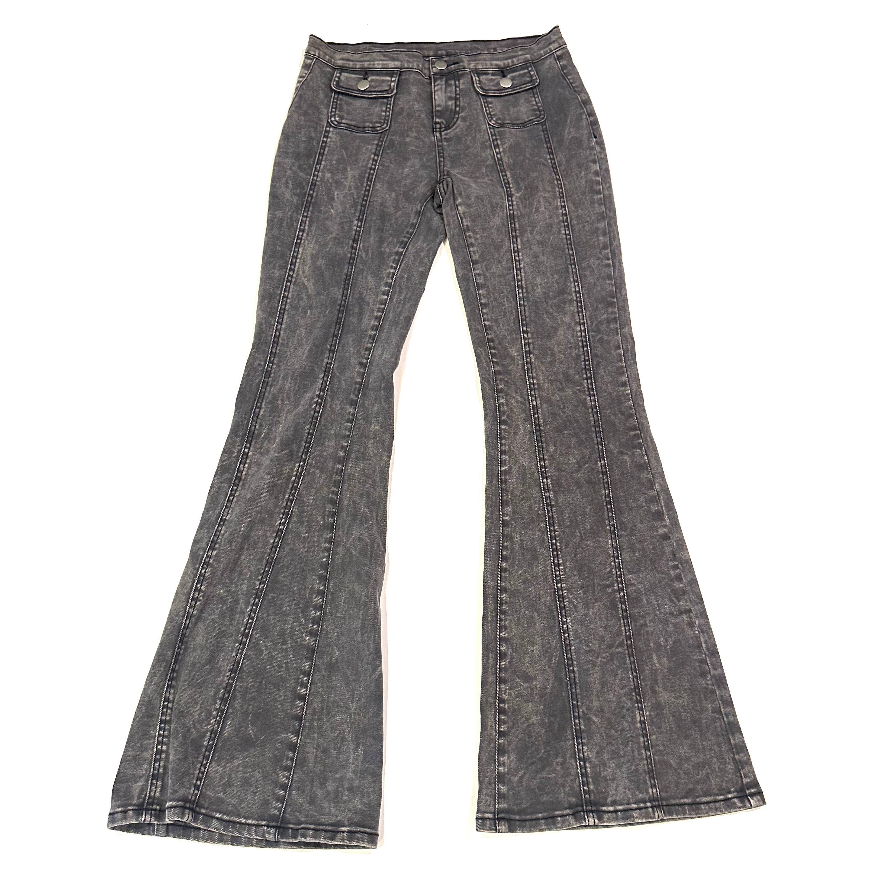 Y2k Washed Black Flare Jeans – Rockin Vintage