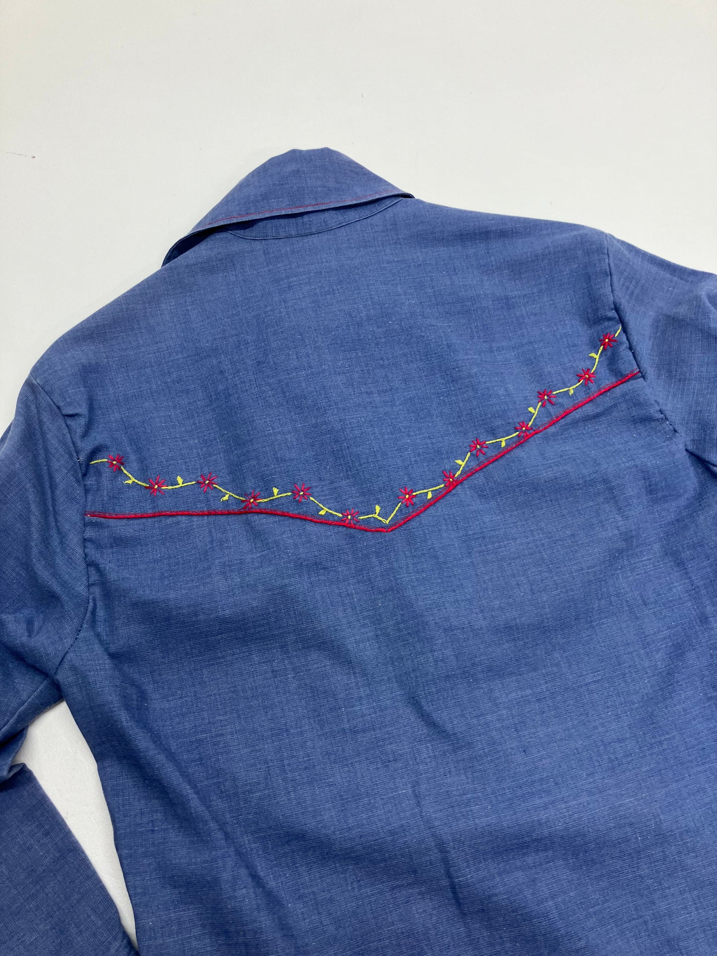 Vintage 1970’s Spiked Collar Western Shirt