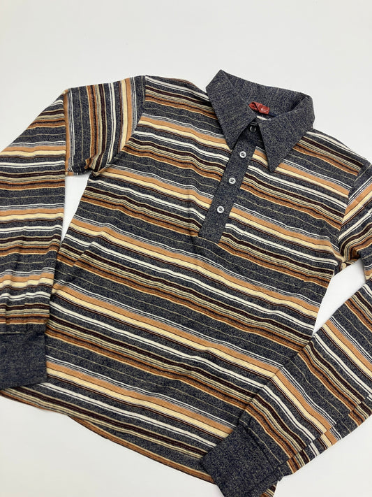 Vintage 1970’s Striped Polo Longsleeve