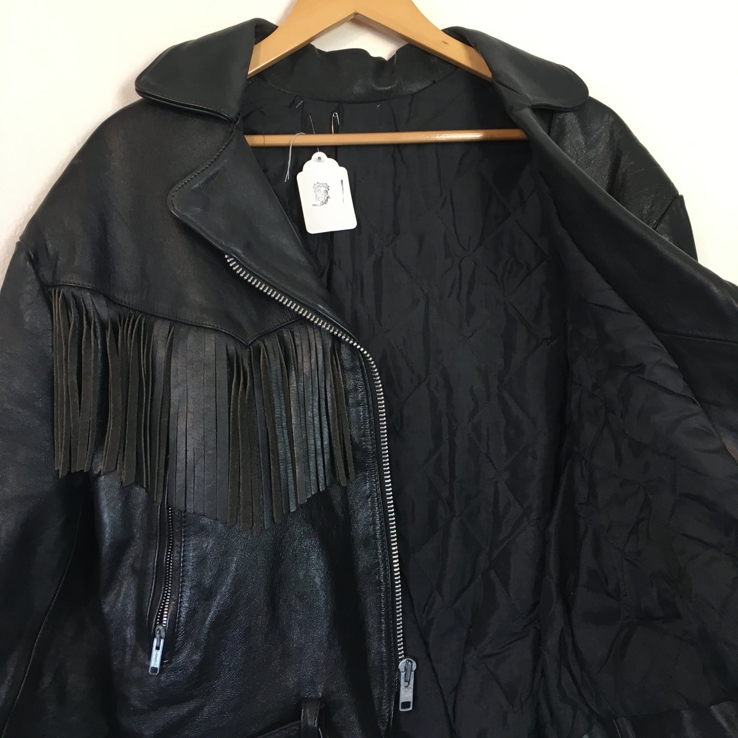 Vintage Leather Fringe Jacket