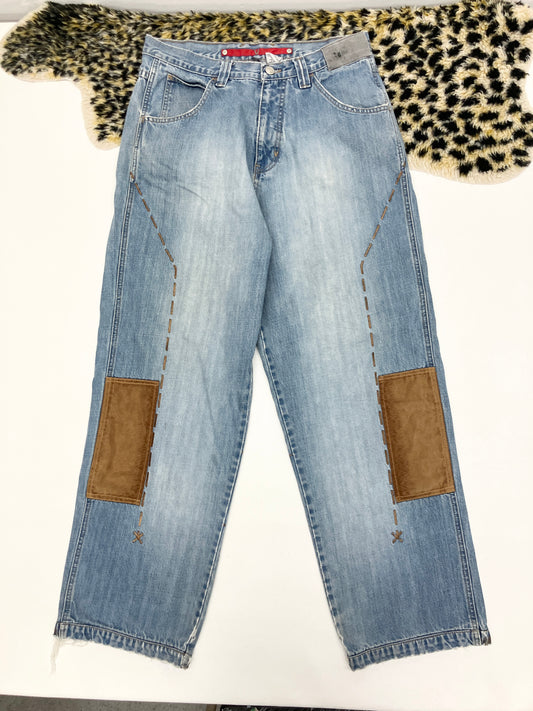 Vokal Embroidered Y2k Denim Jeans