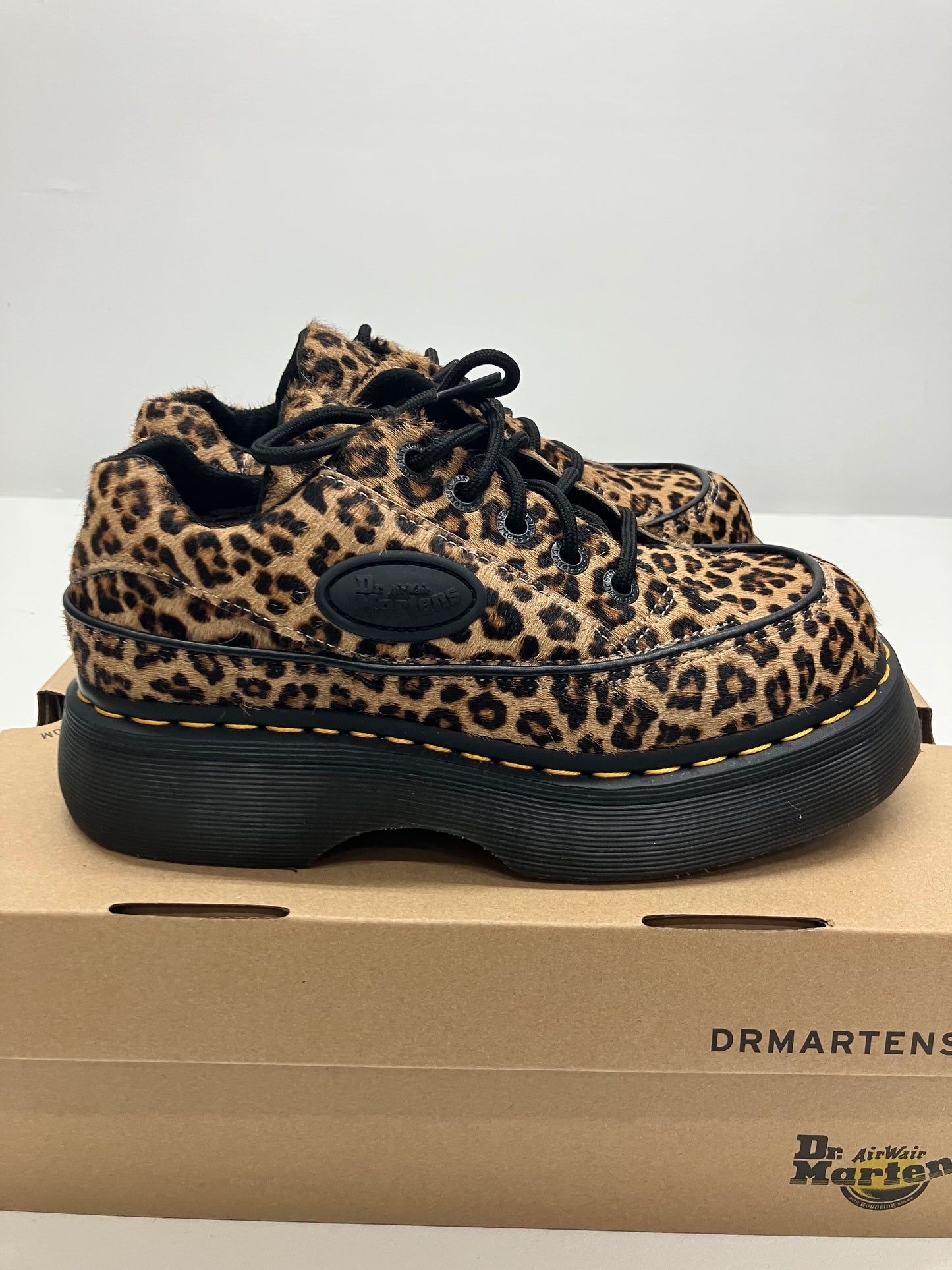 Leopard Print Doc Marten Platforms
