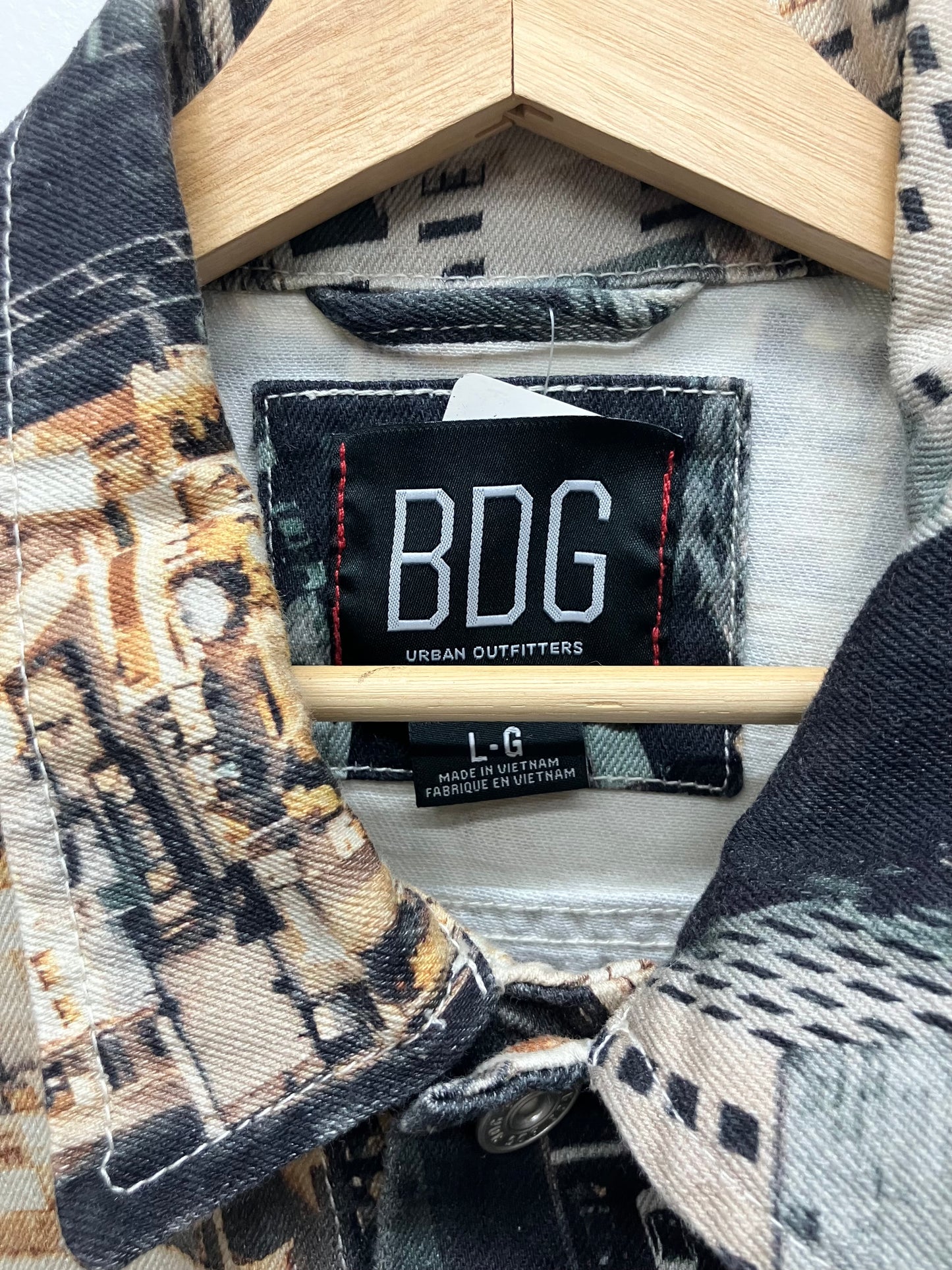 Y2K Style BDG Denim Cityscape Jacket