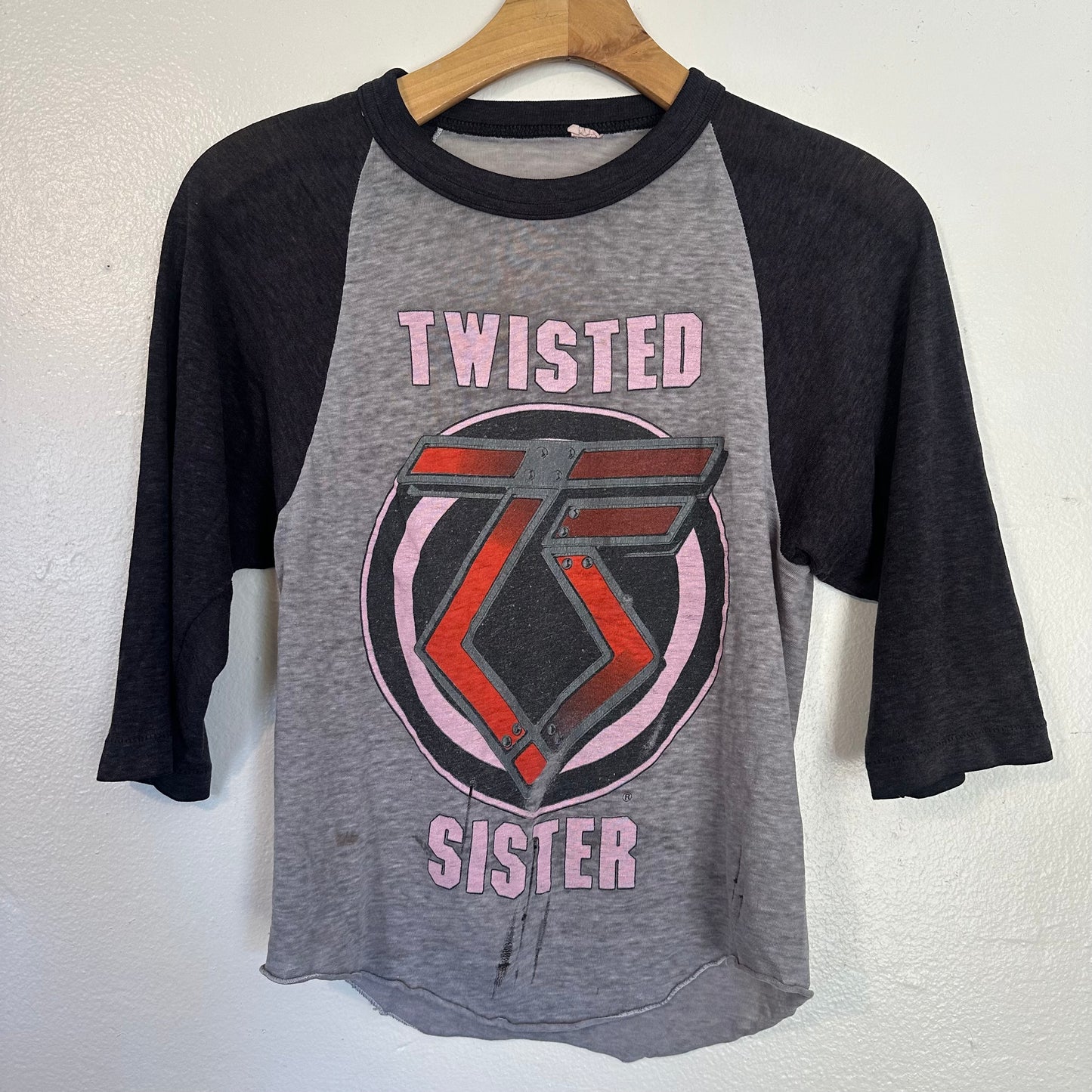 Vintage 1980s Twisted Sister Raglan T-Shirt