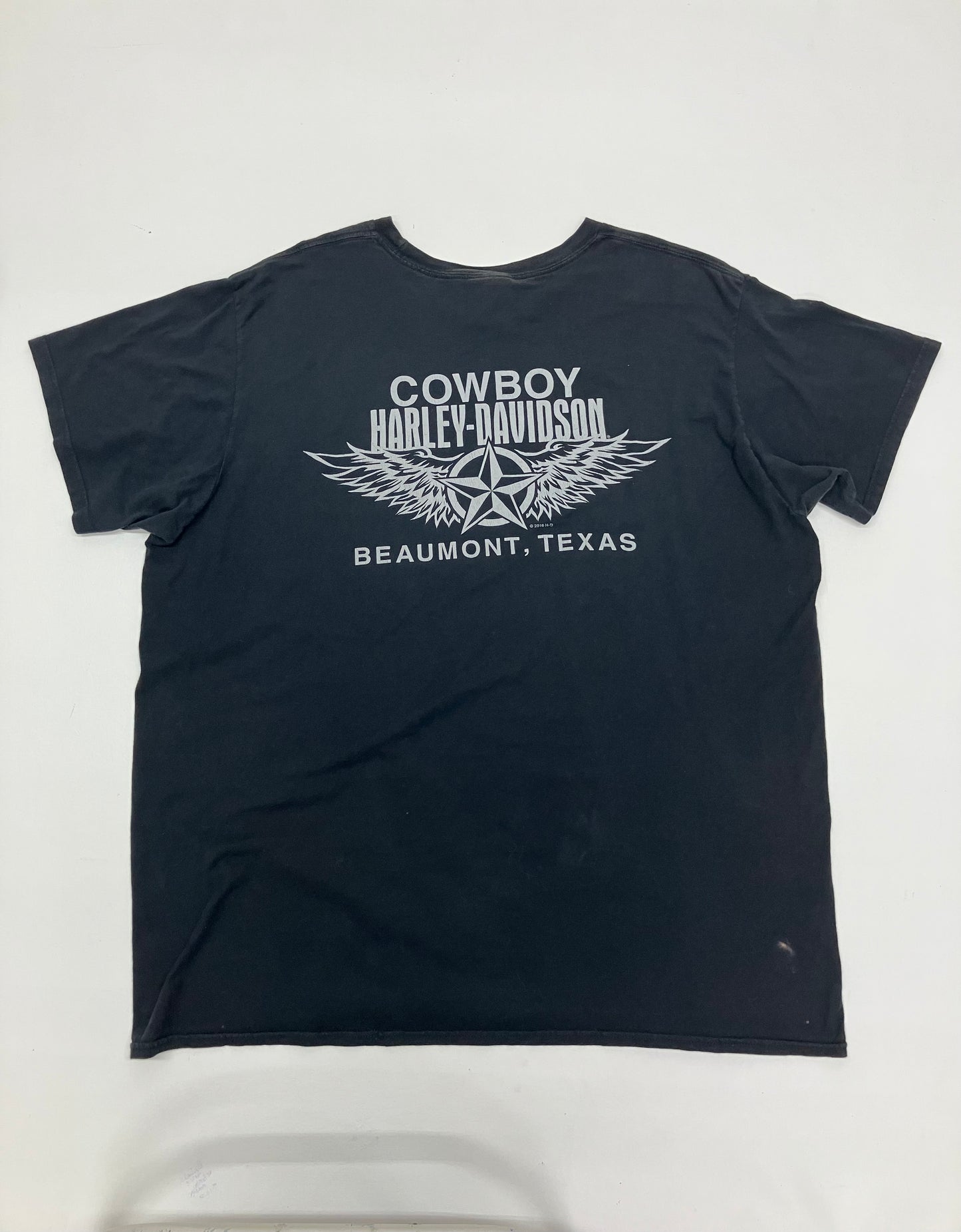 Y2K Harley Davidson Texas Rebel Graphic Tee