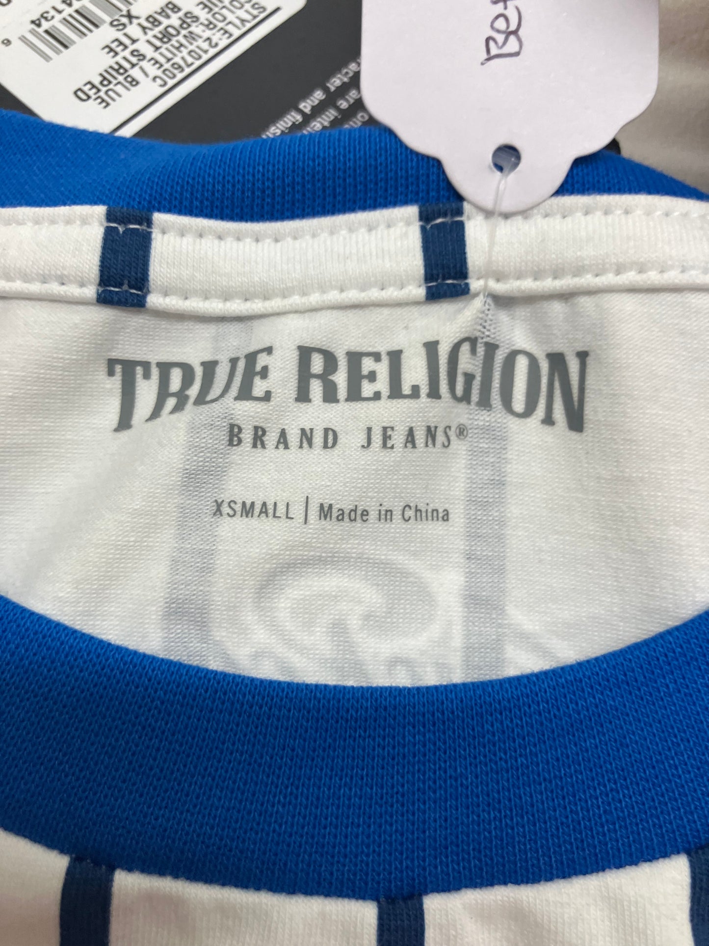 True Religion Baseball Baby Tee